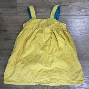 Mini Boden size 4-5 yellow corduroy dress